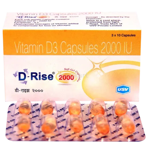 d rise 2000 softgel capsule 10's